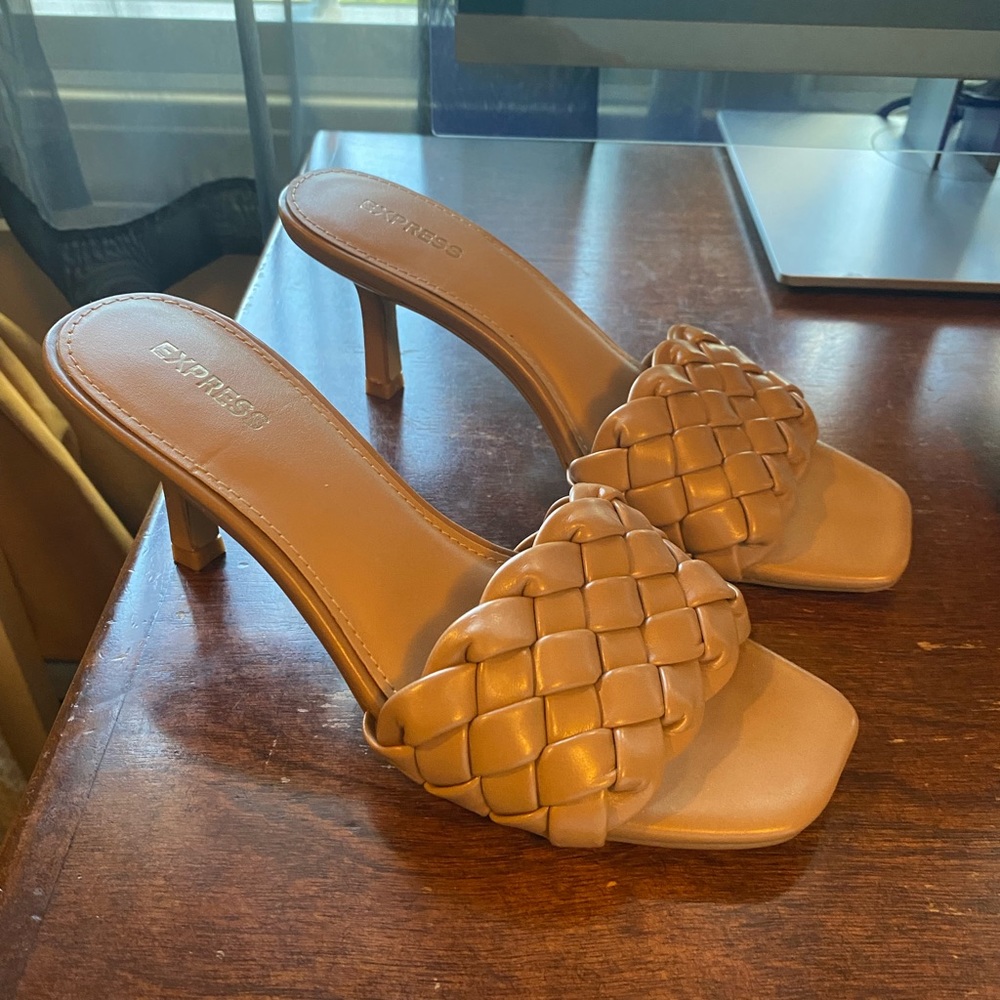 Quilted Slide Heel Sandals
